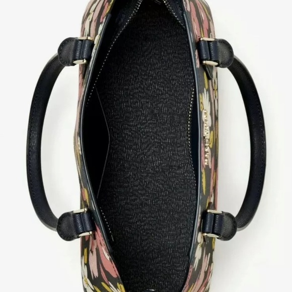 Kate Spade Darcy Top Zip Satchel Crossbody Road Trip Floral Blue Multi - Picture 4 of 4